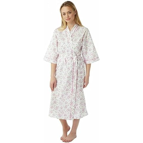 iTRONiK Ladies Floral Cotton Nightdress Wrap Cover