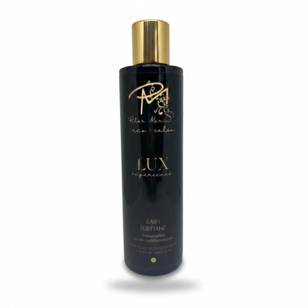 CHAMPU PURIFICANTE LUX EXPERIENCE- 250 ml Champú purificante de lujo | Elimina las células muertas de la piel | Para hombres y mujeres I Recomendado por profesionales y estilistas de cabello