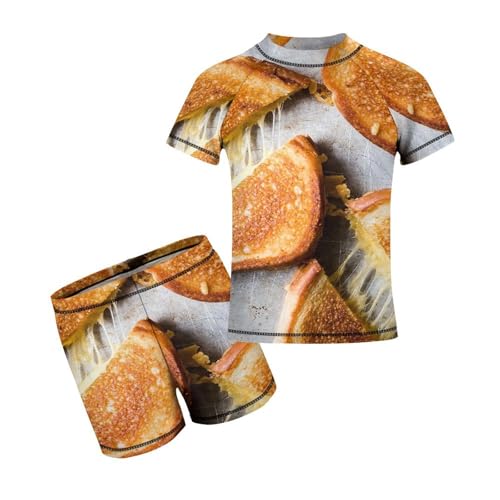 Grilled Cheese SandwichesChildren's Swimsuits Boys Two Piece Suit8-10Y（130cm）
