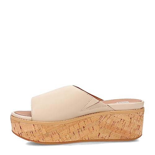 FitFlop Women's Eloise Cork-WRAP Suede Wedge Slides4