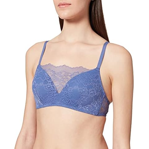 Iris & Lilly Women's Blue Bralette, 34B Cover