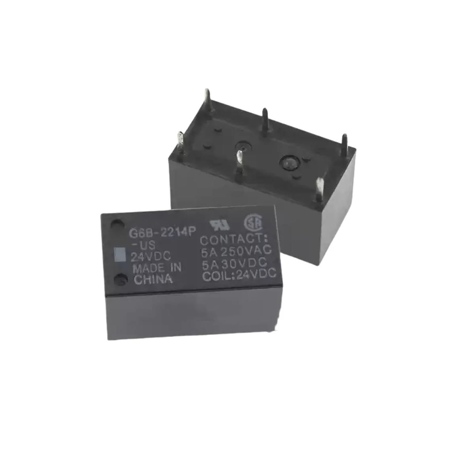 AARTERZZA 5 RELAY G6B-2214P-US 24V DC 5A 25V AC 6 Pin