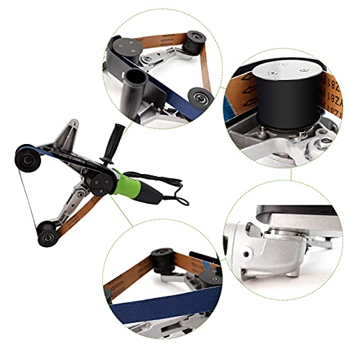 Vicses 110V 800W Pipe Tube Polisher Stainless Round Sander 360° Rotation And 6 Speeds Adjustable With Alumina Oxide Sanding Grinding And Polishing #TOP4