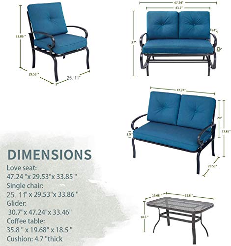Oakmont-5Pcs6-Seats-Outdoor-Metal-Furniture-Sets-Patio-Conversation-Set-Glider-2-Single-Chairs-Loveseat-and-Coffee-Table-Wrought-Iron-Look-Peacock-Blue Oakmont-5Pcs6-Seats-Outdoor-Metal-Furniture-Sets-Patio-Conversation-Set-Glider-2-Single-Chairs-Loveseat-and-Coffee-Table-Wrought-Iron-Look-Peacock-Blue
