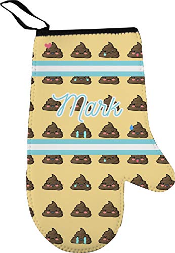 YouCustomizeIt Poop Emoji Right Oven Mitt Personalized