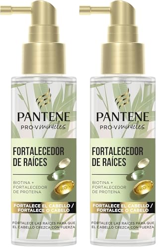 Pantene Crecimiento con Fuerza Fortalecedor de Raíces 100ml. Tratamiento con Biotina y Proteínas. Fortalece las Raíces, Crece el Pelo, Da Volumen y Fuerza. Para Pelo Seco y Dañado (Paquete de 2)