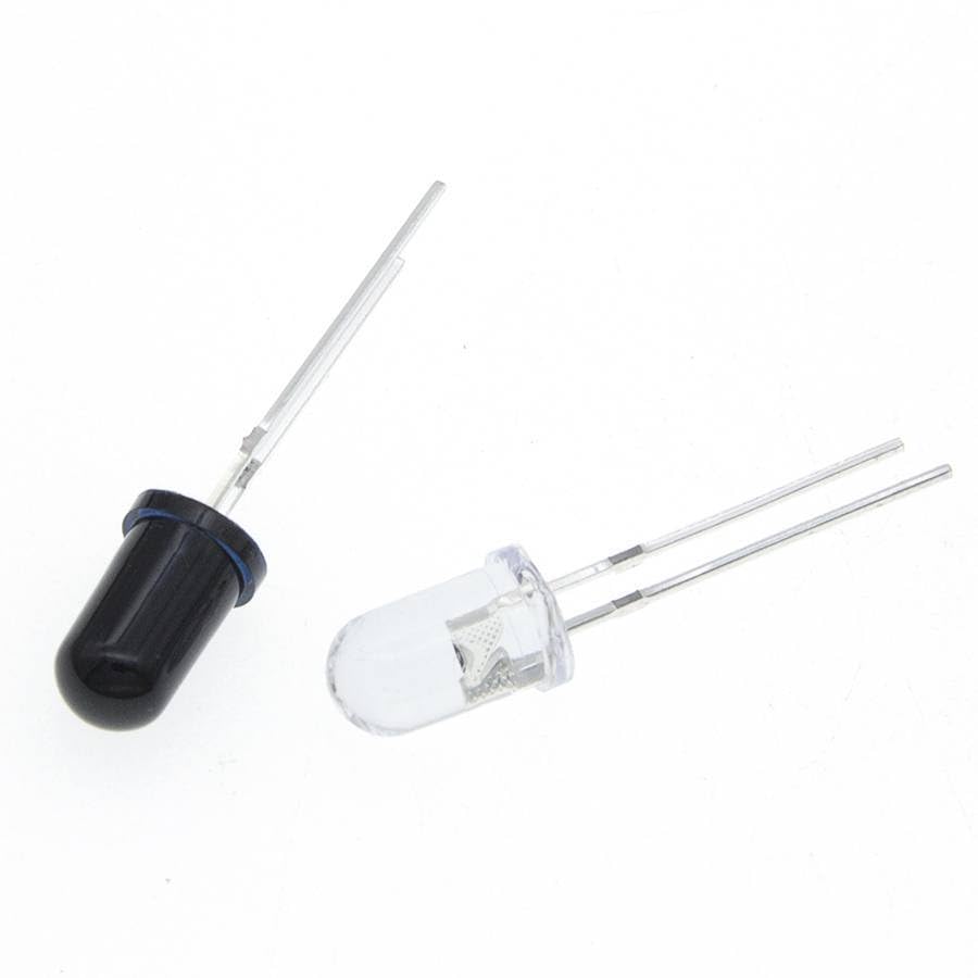 100pairs=200pcs 5mm 940nm LEDs Infrared emitter and IR Receiver diode