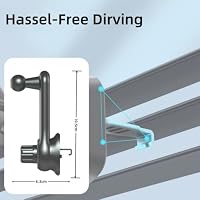 GPS Luftventil Halterung mit Verstellbarem Verlängerungsarm für Garmin, Ersatzhalterung Auto Navi Halterung GPS für Garmin Nuvi Drive 52 Drivesmart 66 76 Driveassist Driveluxe Dezl Camper 890 785 780 – Ansicht 6