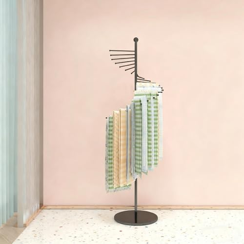 Présentoir à foulards au design en spirale pour sublimer votre dressing et votre boutique