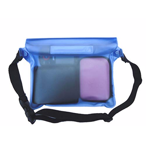 Pretyzoom 2 peças bolsa impermeável com alça de cintura, sacos secos à prova d'água com cinto ajust