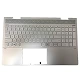 Laptop PalmRest&Keyboard for HP Envy X360 15-ED0000 15-ED1000 15M-ED0000 15M-ED1000 15T-ED000 15T-ED100 L93227-001 with Backlit DSC Version United States US Silver