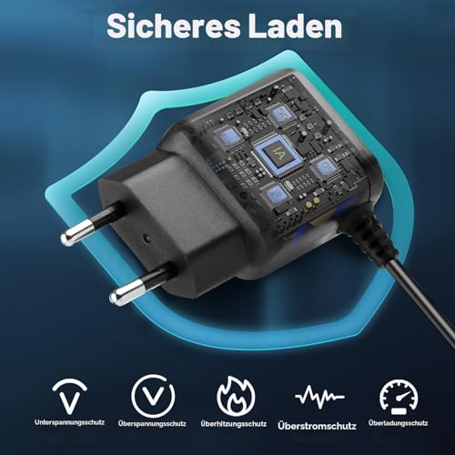 15V 1M HQ8505 Ladegerät Ladekabel für Philips Rasierer, Kompatibel mit Philips 3000 5000 7000 9000 HC5630 MG5750 MG7745 QP6510 QP6651 BG5020 Barttrimmer Netzteil mit BartreinigUngsbürste