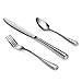 New Star Foodservice 58864 Slimline Pattern, 18/0 Stainless Steel, 36-Piece Flatware Set