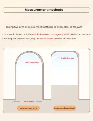 Curved Arch Molding Trim Kit, Foam Door & Window Architrave Support for Interior Renovation, 35x35x25cm, Perfect for Elegant Home Makeover