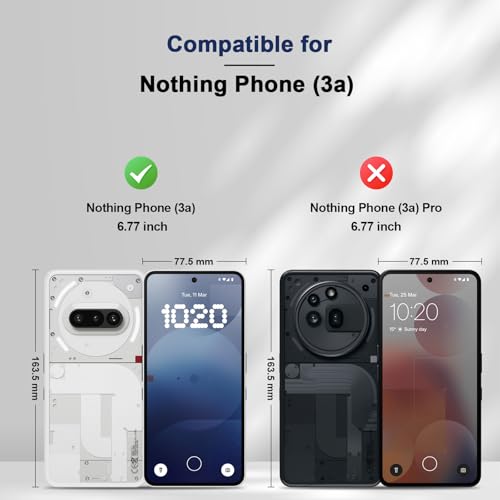 Image of Jasonyu Case for Nothing Phone 3a, PU Leather Wallet Case [Shockproof] [Magnetic] [Card Holder] [Stand Function] Flip Case (Blue)