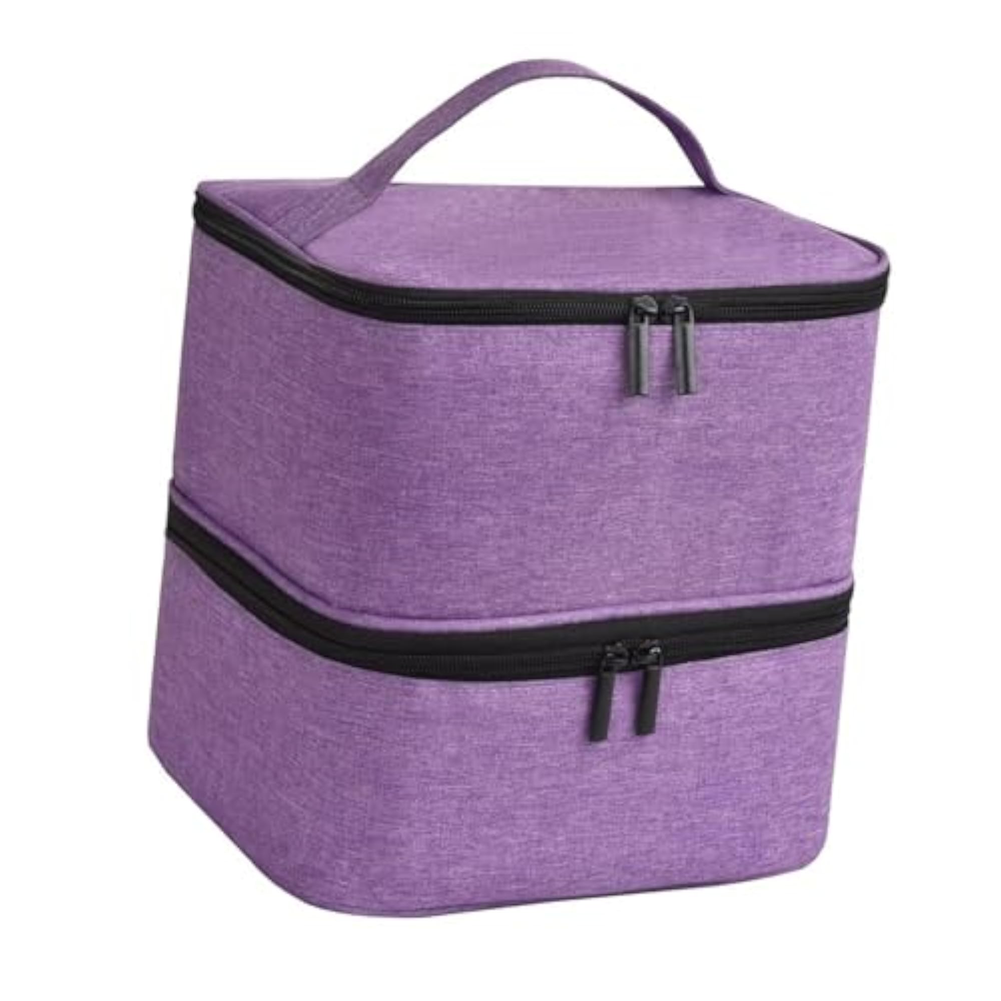 Nail Polish Organizer Case Double Layer Carrying Tote Bag