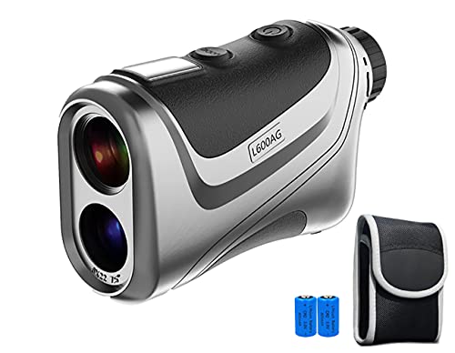 WELLRAY ゴルフ 距離計 ゴルフレンジファインダー 距離測定器 ピンロックとスロープ補正を備えた660ヤードの測定距離高精度ゴルフスコープ IPX5防水 手ブレ補正付きバッテリー×2人気商品 収納ボックス付き