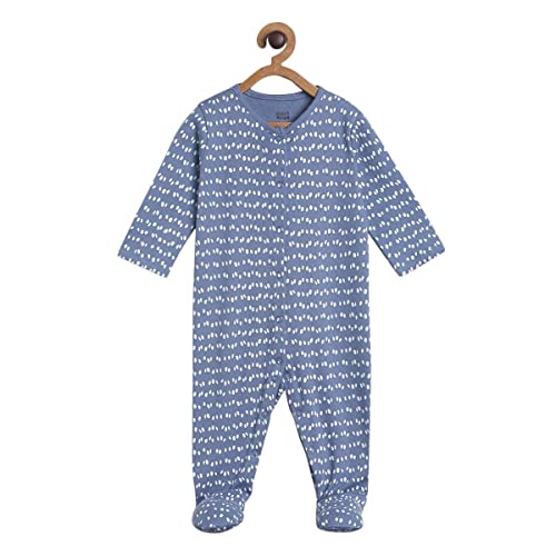 Image of miniklub Unisex Infants Pack of 2 Multi-Coloured Printed Sleepsuits