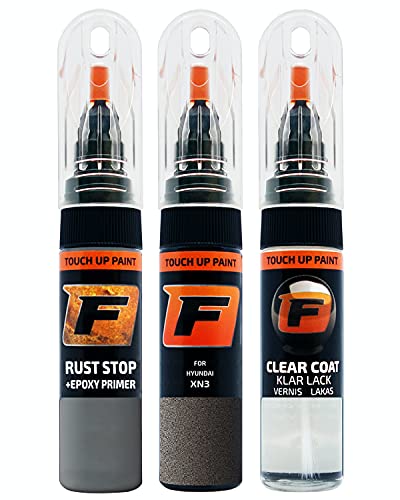 FIRANTO Lackstift Autolack Reparaturset für Hyundai XN3 Moon Rock - 3-in-1 Autolack Kratzer Reparaturstift 15ml Grundierung, Klarlack
