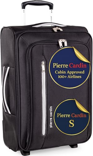 Pierre Cardin Maleta Ruedas 56x45x25 cm, aprobada por Jet2 EasyJet BA British Airways, 22 Pulgadas,...