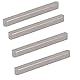sourcing map 4Stk Edelstahl 304 lieferbar Schlüsselhalter 50mm x 5mm x 5mm Silber Ton DE