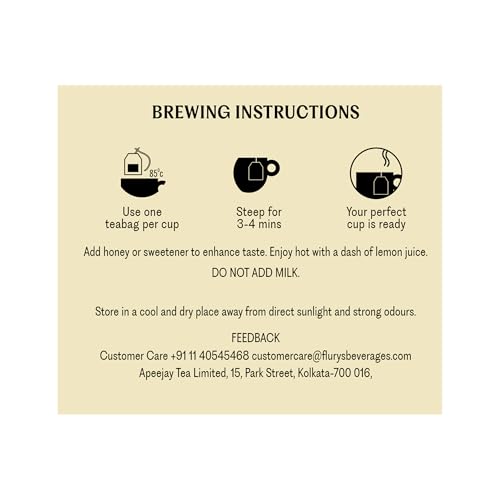 Flurys Organic Green 25 Tea Bags - 37.5 Grams - Image 9 thumbnail