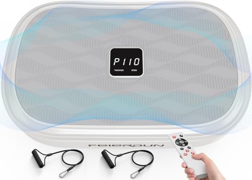 FEIERDUN Vibration Plate Exercise Machine, Whole Body Workout Vibrate Platform, 9 Modes Vibration Plate for Lymphatic Drainage Weight Loss Shaping Toning Wellness Home Gyms Workout FEIERDUN Vibration Plate Exercise Machine, Whole Body Workout Vibrate Platform, 9 Modes Vibration Plate for Lymphatic Drainage Weight Loss Shaping Toning Wellness Home Gyms Workout