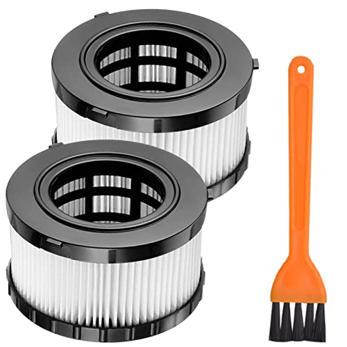 2 Pack HEPA Filter Replacement Compatible with DEWALT Wet Dry Vacuum DC5151H DC515 DCV517 DCV517B-with 2 Cleaning Brushes by Beilan