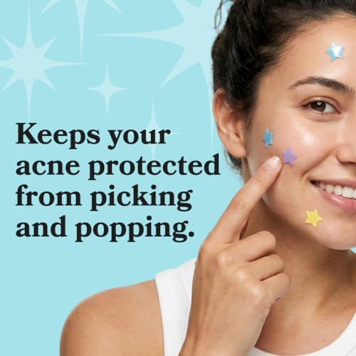 Image of LE GUSHE Star Pimple Patches for Face, Hydrocolloid Acne Patches with Salicylic Acid & Tea Tree Oil, Colorful Star Face Stickers for All Skin Types, Zit Superstar, 140 Pieces