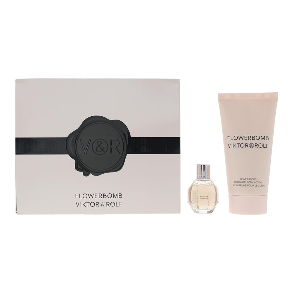 Viktor & Rolf Flowerbomb - Set de regalo de 2 piezas: Eau de Parfum 7 ml, loción corporal 50 ml
