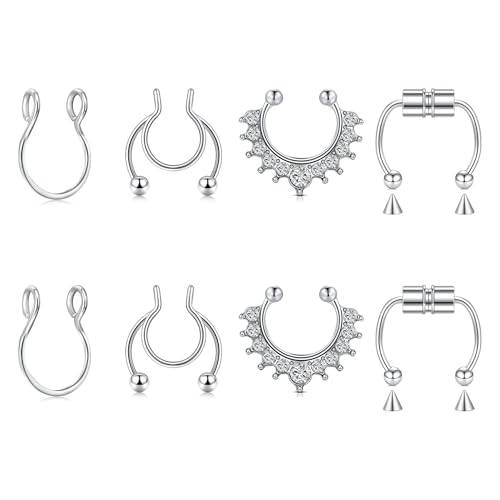 Briana Williams Faux Septum Piercing Nose Ring - Clip On Faux Septum Jewelry by Briana Williams - Used condition - US$7.66