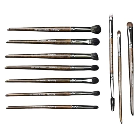 Anshute Natural Goat Hair Makeup Brushes Set Cover