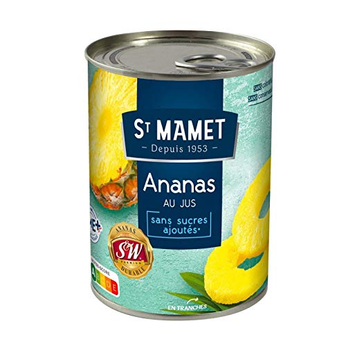 ST MAMET | Ananas Origine 10 Tranches Entières 345G | Lot De (3) | livraison offerte