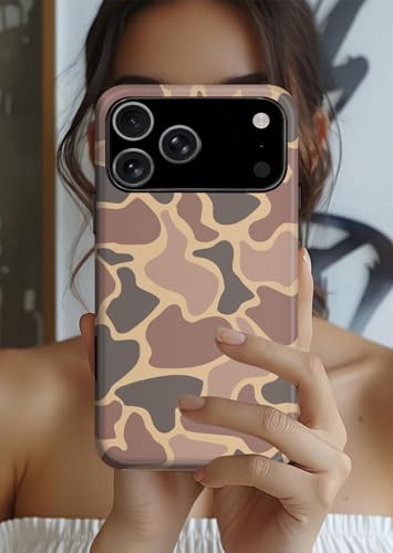 Case for iPhone 17 Pro Max Case,Camo Phone Case for Women Boy Men,Dual-Layer Hard Shell + Silicone Cover - Aesthetic Protective Design Cases - Image 6