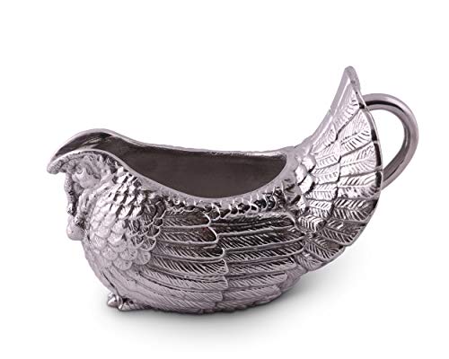 Arthur Court Designs Aluminum Turkey Gravy Sauce Boat/Condiment Bowl 9.5 inch Long - Image 4