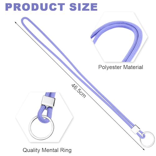 Vicloon Schlüsselband, Nylon Lanyards mit karabiner, Schlüsselbänder Umhängebänder mit Drehbarem Metallclip Abnehmbare Neck Lanyard Langes Handgelenk Paracord Schlüsselanhänger