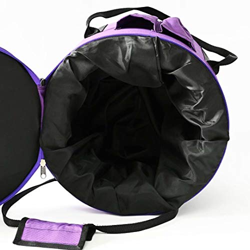 Cvnc 10 Inch Purple Color Heavy Duty Canvas Padded Carrying Case Travelling Bag For Crystal Singing Bowl #TOP2