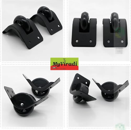 Image of Replacement and Repair Rubber Travel Trolley Daffal Bag Wheels for Luggage Parts For All Branded Daffal Bag (2 Pcs, 1Set)