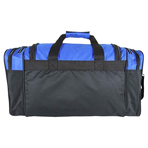 Dalix 20 Inch Sports Duffle Bag with Mesh and Valuables Pockets, Royal Blue