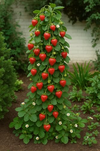 Kletter-Erdbeere Winterharte Erdbeerpflanzen Set, 3 Stück,...