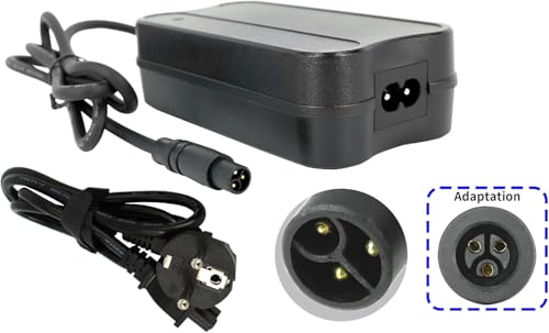Chargeur 3 Broches 36V PowerSmart pour cycles Crussis e-Cross Lady 1.4 et 7.4