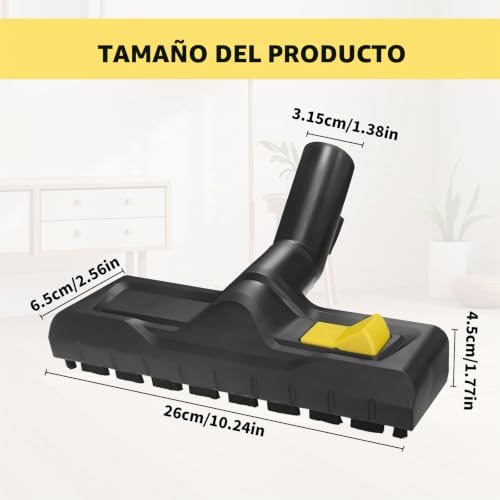 Miniatura 2 de Boquilla De Suelo Para Kärcher Wd3, Wd4, Wd5, Wd6,Cepillo Boquilla De Aspiración En Seco, Repuesto Para Aspiradora