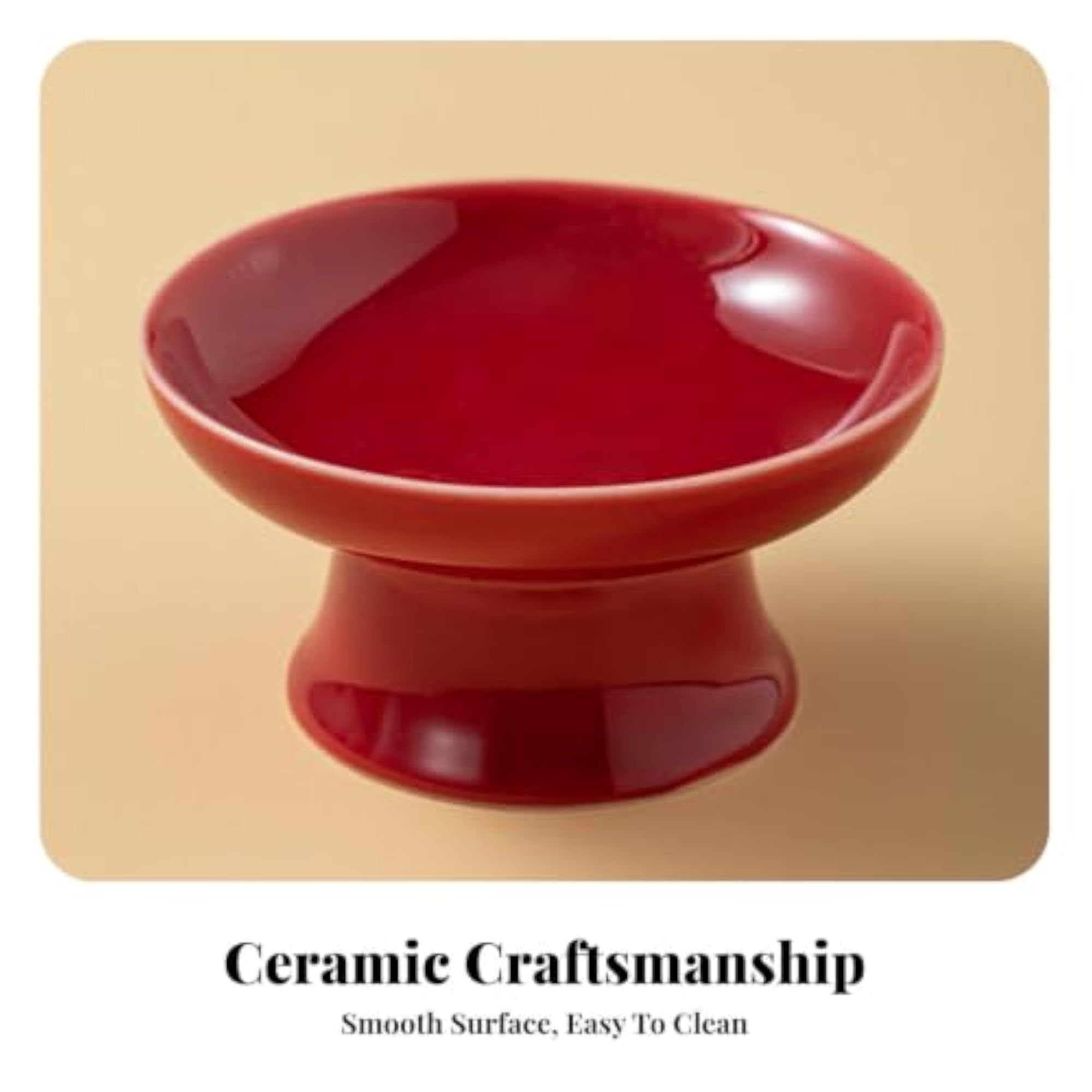 Decorative Red Footed Fruit Bowl for Engagement Display