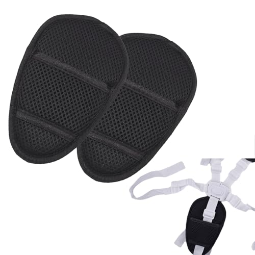 Image of 2 Pack Car Seat Crotch Cushion Universal Cushion Crotch Pads,Stroller Crotch Pads for Car Seat Pushchair for Comfort Cushion Car Seats Covers(Black)