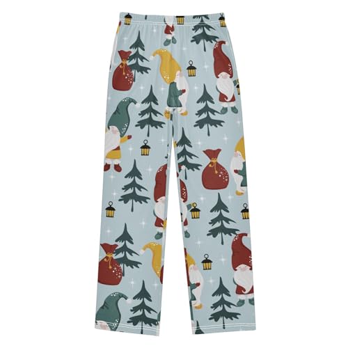 Boys' Pants Gnomes Christmas Trees Long Bottoms Jogger Pants Elastic Waist Trousers with Pockets S-XL