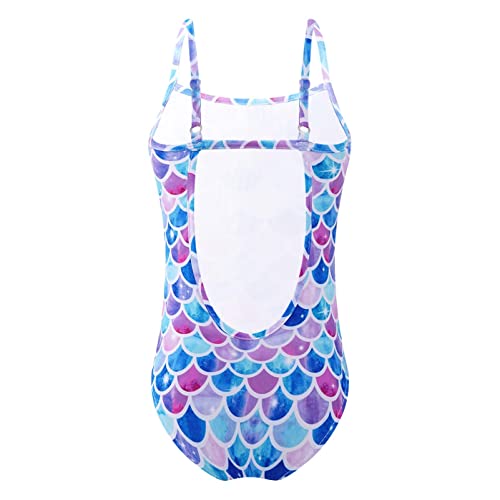 CHICTRY Kids Girls Floral Printed Ruffles Cirss Cross Back One Piece Swimsuit Bathing Suit Beachwear2