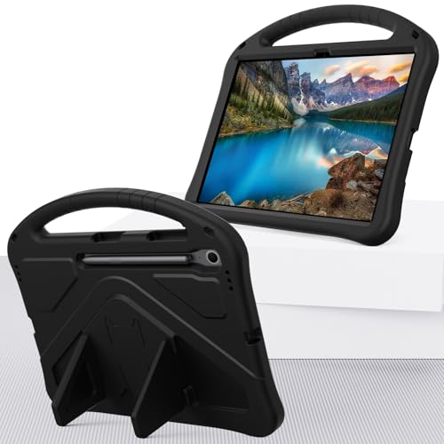 Bolsas y fundas para tabletas y PC Funda ligera y resistente a golpes, apta for niños, compatible con Samsung Galaxy Tab S10 FE Plus de 13,1' SM-X620/X626B 2025, con asa, soporte y esquinas gruesas.(S