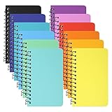 EOOUT 12 Pack Small Spiral Notebook Pocket Notebooks Memo Pads 3x5 Inches Small Notepads Lined College Ruled Paper, 12 Assorted Colors 60 Sheet Pads for Home Office and School Accessories