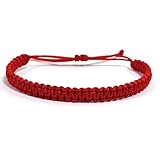 Thread Bracelet HANDMADE Adjustable Paracord Positive Energy Wristband Negative Energy Remover Vadic Kala Dhaga Hand Band for UNISEX Men Women Kids Boy Girls (Red)