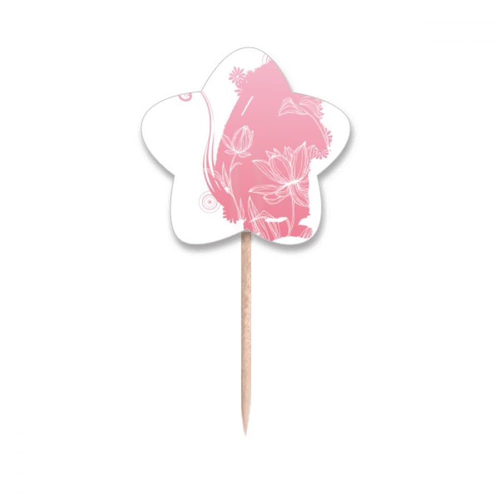 Cure-dents drapeaux et lotus pour eviter les assiettes melangees